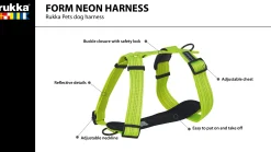 Rukka Pets Form neon harness